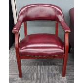 Used Faux Leather Side Chair