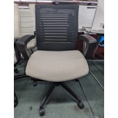 Used Loover Black and Cream Task Chair by Global Furniture Group