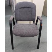 Used Fabric Stackable Chairs with Armrests