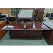 Used Executive Desk and Credenza Set