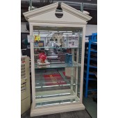 Used Antique White Display Cabinet