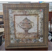 Used Framed Art with Carlson Urns