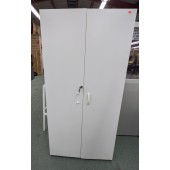 Used White Laminate Storage Cabinet