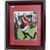 Framed Art with UGA and MVP Aaron Murray