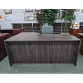 Used Gray Laminate Desk Shell