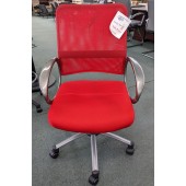 Closeout Boss Mesh Back Task Chair, Red