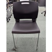 Closeout Popcorn™ Armless Chair by Global, Black
