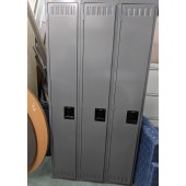 Used Triple Single Tier Metal Lockers