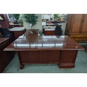 Used Mahogany L Shape Desk