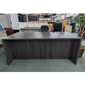 Used Coastal Gray Desk Shell