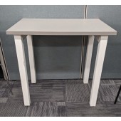 Used Gray Laminate Side Table
