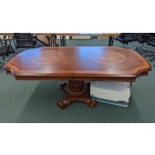 Used Mixed Wood Inlay Conference Table