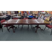 Used Inlaid Wood Conference Table