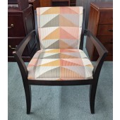 Closeout Wood and Upholstered Armchair