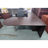 Used L-Shaped Peninsula Desk Shell