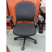 Used Black Steelcase Leap V1 Task Chair