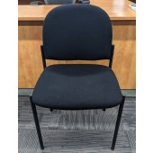 Used Black Armless Side Chair