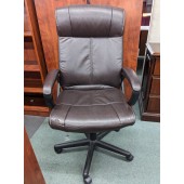 Used Brown Faux Leather Executive Chair