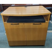 Used Storage Cabinet with Pull-Out Keyboard Tray