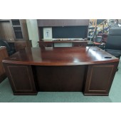 Used Bowfront Executive Desk