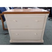 Used Wood Lateral File Cabinet by Martin