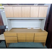 Used Credenza and Hutch Set