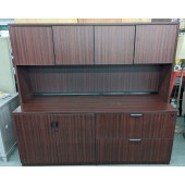 Used Credenza and Hutch Set 