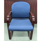 Used Guest Chair, Blue 