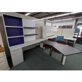 Used L-Shape Desk with Hutch