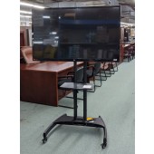 Used 50" LG TV with Mobile TV Cart 