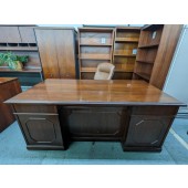 Used Walnut Finish Executive Desk