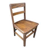 Vintage Wooden School Chair 