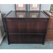 Used Mahogany Lateral File Cabinet