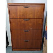 Used 4-Drawer Wood Lateral File