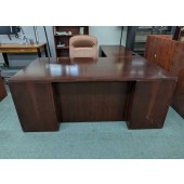 Used L-Shape Desk, Cherry