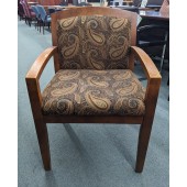 Used Paisley Print Guest Chair