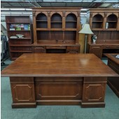 Used Executive Desk, Credenza with Hutch Set