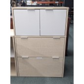Used Lateral File Cabinet with Upper Cabinet