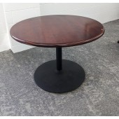 Used Mahogany 42" Round Conference Table