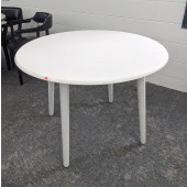 Used 42" Round Laminate Activity Table, White