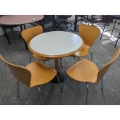 Used Round Table with Chairs Set