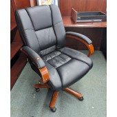 Used Black Faux Leather Executive Chair