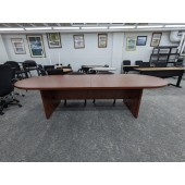 Used 10' Cherry Laminate Oval Conference Table