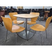 Used Cafe Table with 4 Chairs