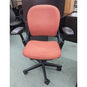 Used Steelcase Leap V1 Task Chair, Red/Orange