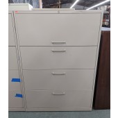 Used Teknion 4 Drawer Lateral File, Tan