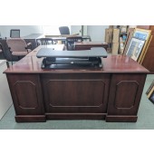 Used L-Shaped Desk  Standing Desk Converter sold separately