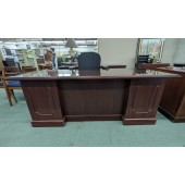 Used Single Pedestal Executive Desk by HON