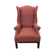 Used Wingback Chair, Peach