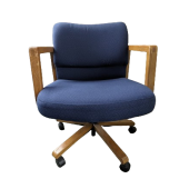 Used Blue Upholstered Conference Chair by HON